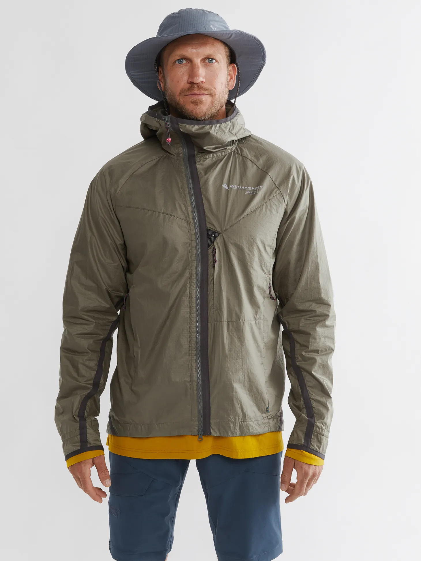 Klättermusen Vindresistenta Jackor-Ansur Dusty Green