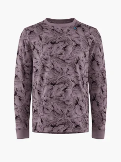 Klättermusen T-Shirts & Toppar-Ask Ls Tee Lichen Boysenberry