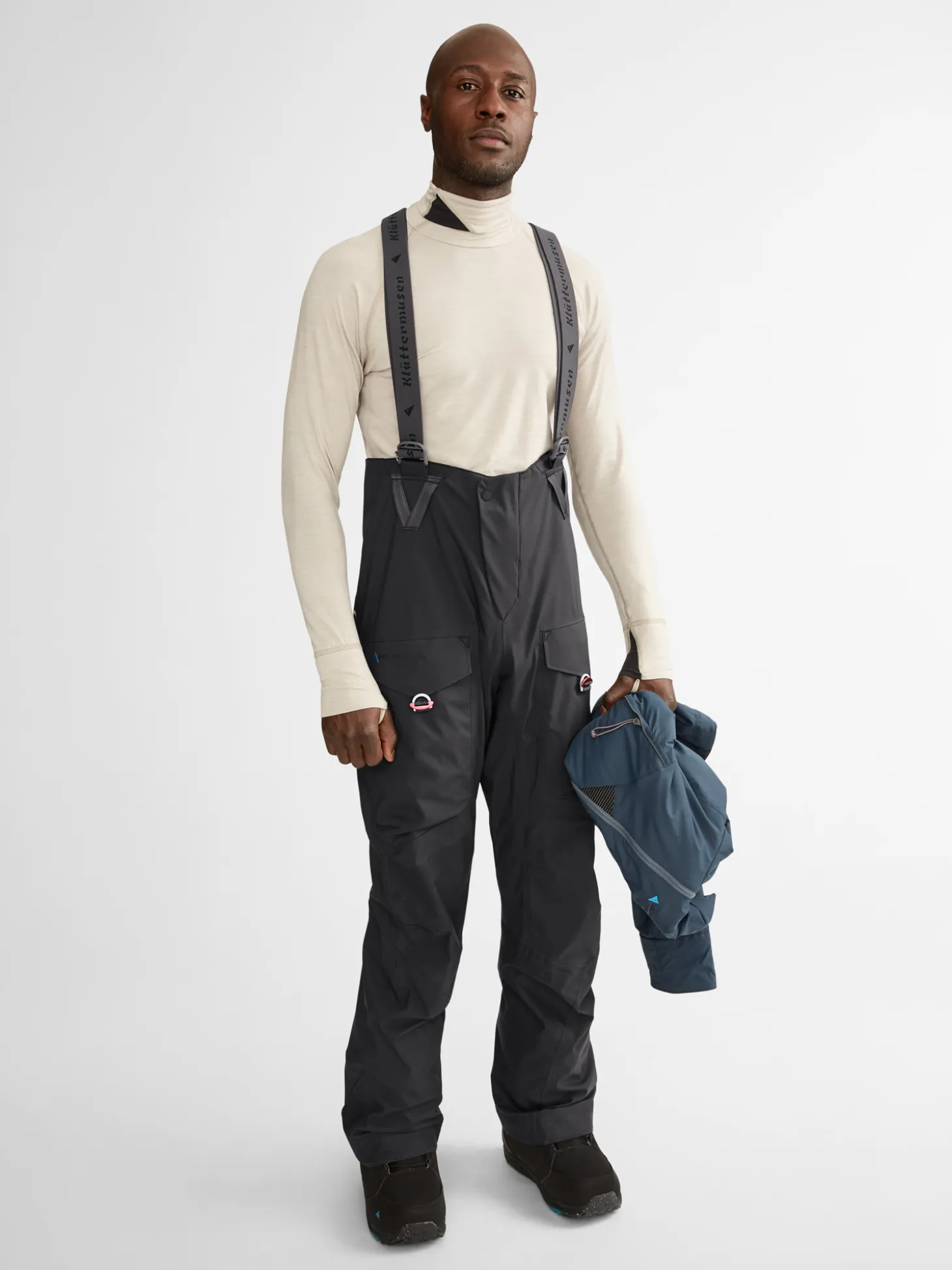 Klättermusen Skalbyxor-Brage 2.0 Salopette Dark Khaki