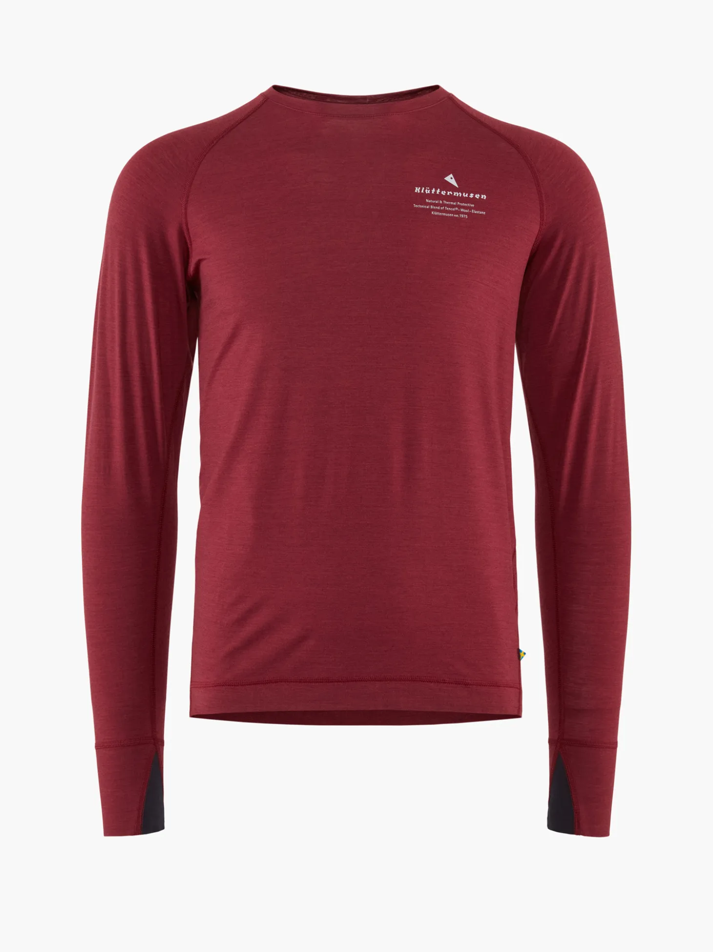Klättermusen T-Shirts & Toppar-Fafne Dark Russet