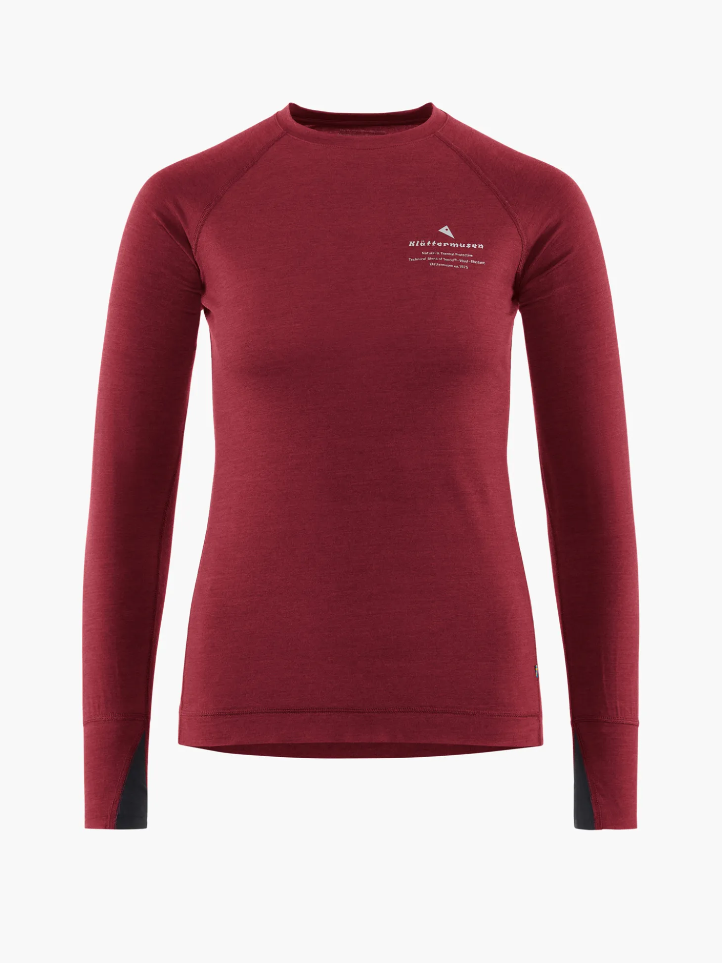 Klättermusen T-Shirts & Toppar-Fafne Dark Russet