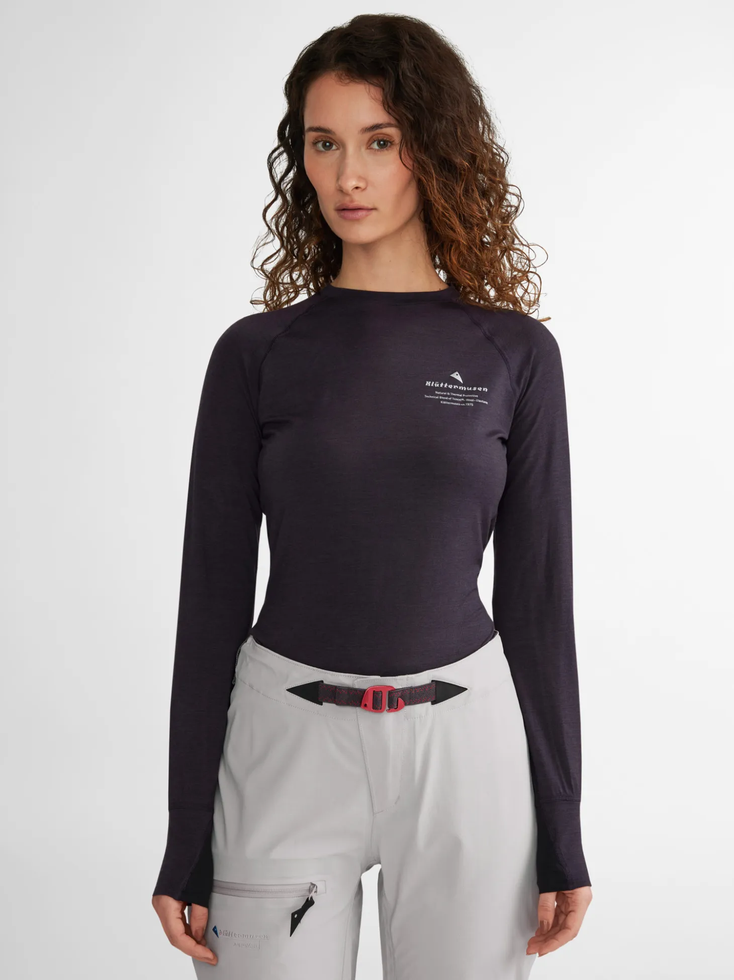 Klättermusen T-Shirts & Toppar-Fafne Dark Russet