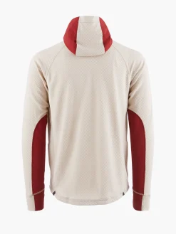 Klättermusen Tröjor & Fleece-Hugin White Clay-Ruby Red