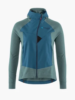 Klättermusen Tröjor & Fleece-Hugin Frost Green-Monkshood Blue