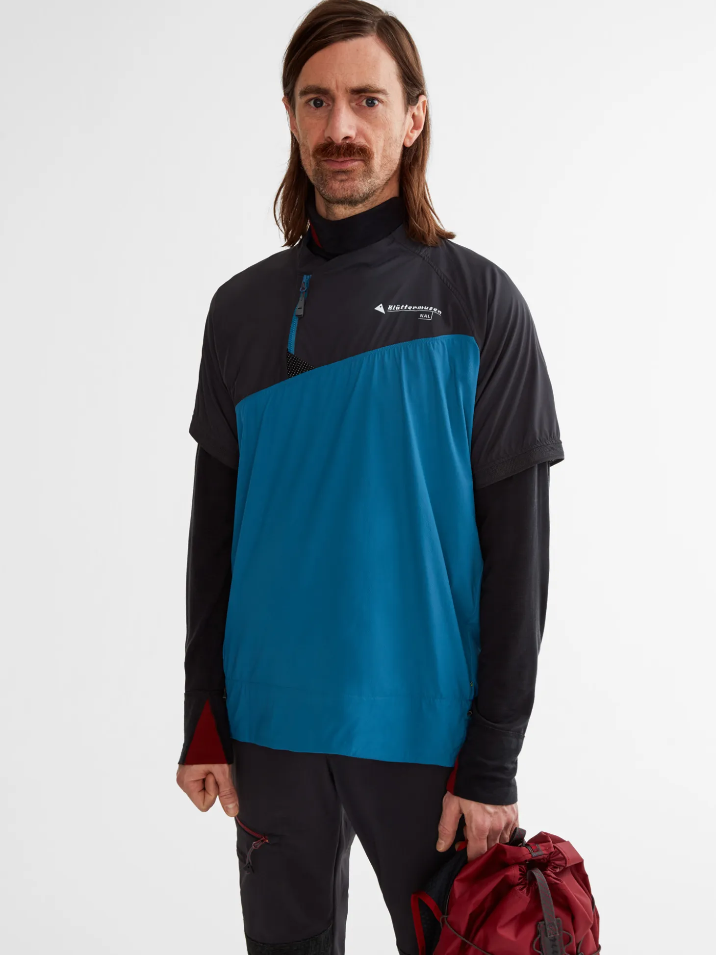 Klättermusen T-Shirts & Toppar-Nal Blue Sapphire-Raven