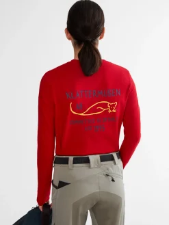Klättermusen T-Shirts & Toppar-Runa Commitment True Red