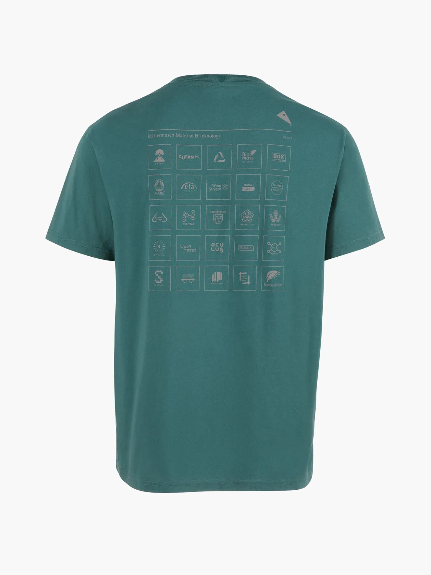 Klättermusen T-Shirts & Toppar-Runa Elements Frost Green