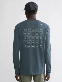 Klättermusen T-Shirts & Toppar-Runa Elements Thistle Blue