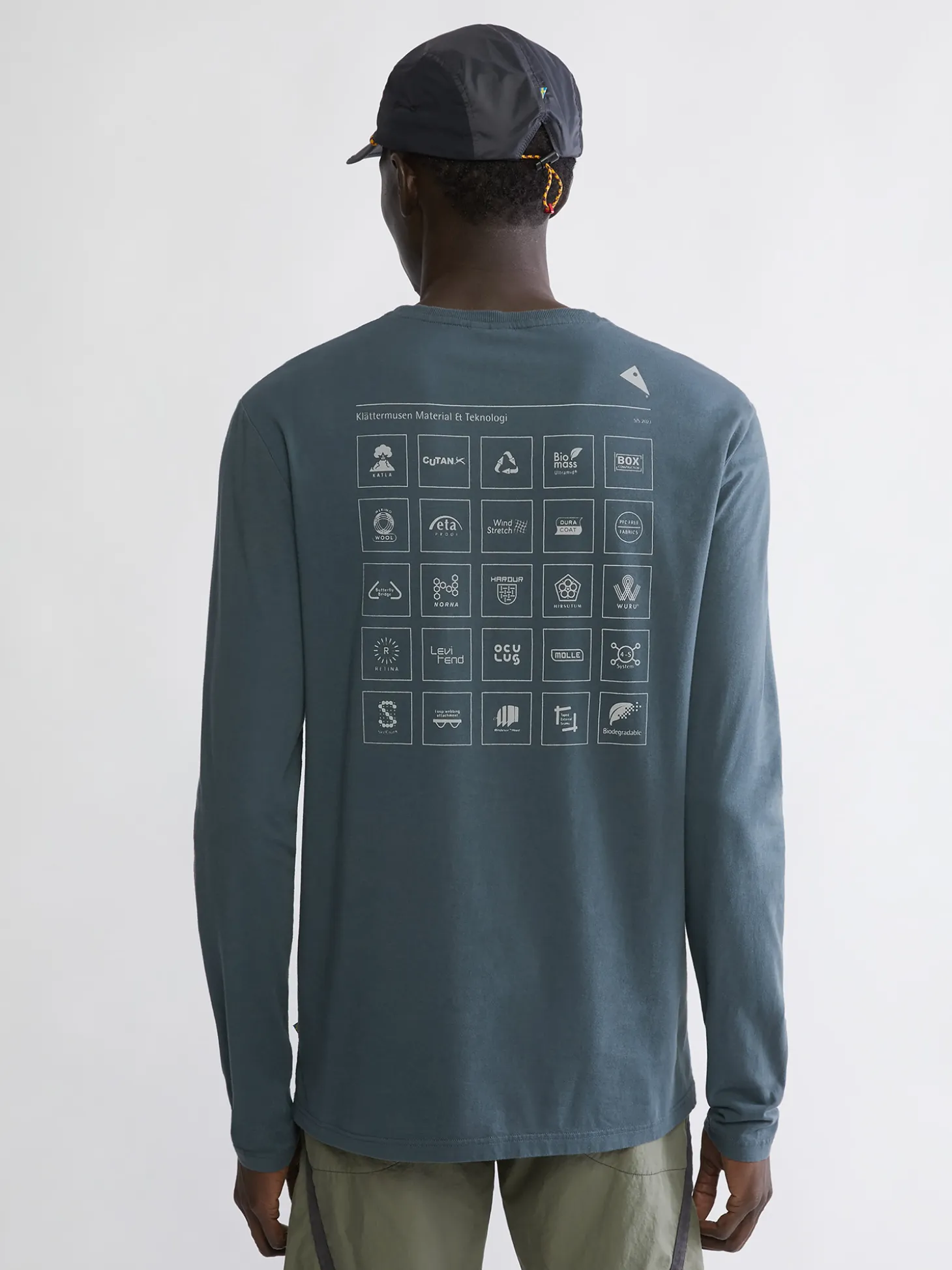 Klättermusen T-Shirts & Toppar-Runa Elements Thistle Blue