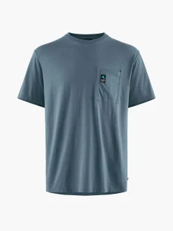 Klättermusen T-Shirts & Toppar-Runa Pocket Thistle Blue