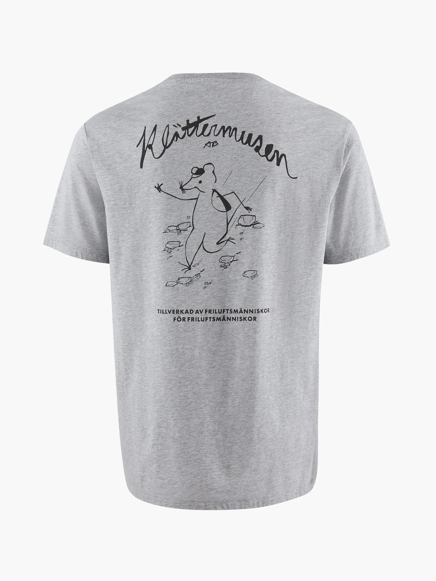 Klättermusen T-Shirts & Toppar-Runa Scrambling Grey Melange