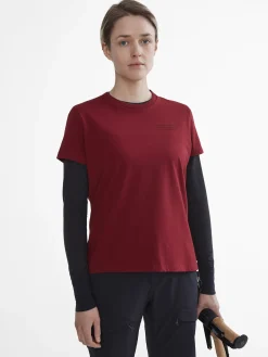 Klättermusen T-Shirts & Toppar-Runa Statement Burnt Russet
