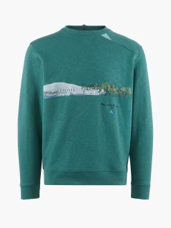 Klättermusen Tröjor & Fleece-Turid Crew Sweater Britta Deep Green